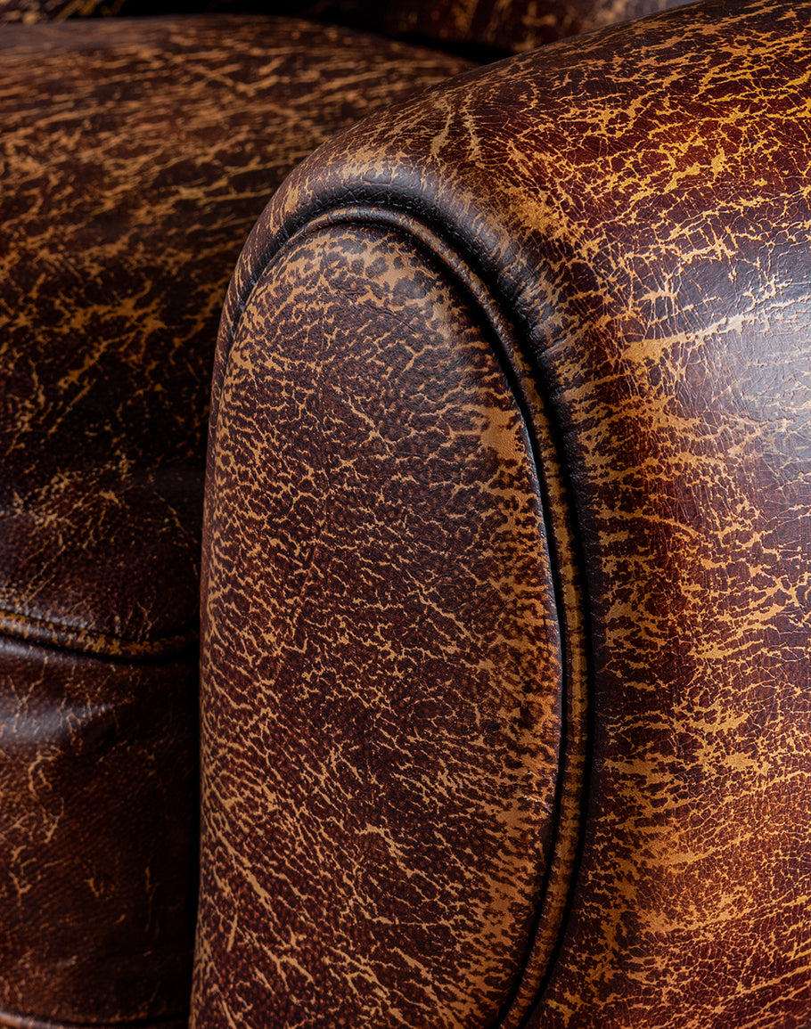 Classic Leather Cigar Chair