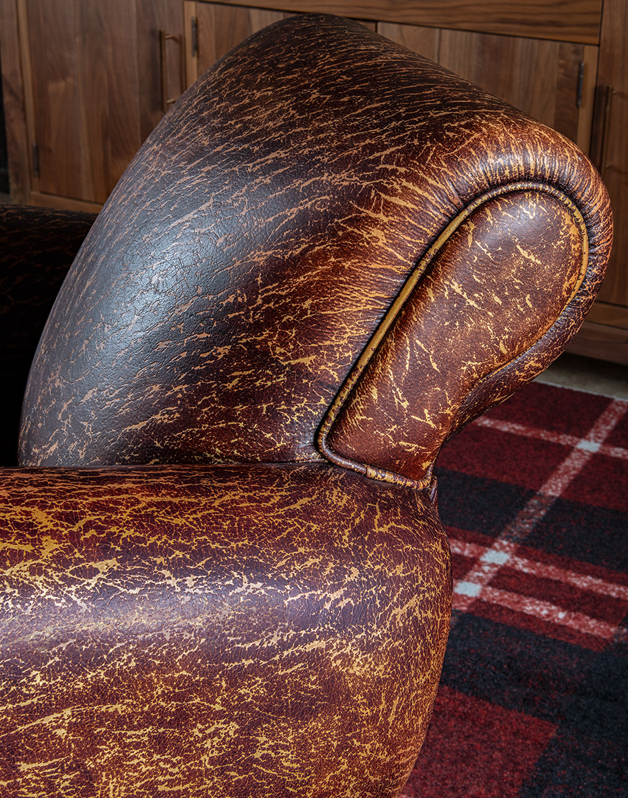 Classic Leather Cigar Chair