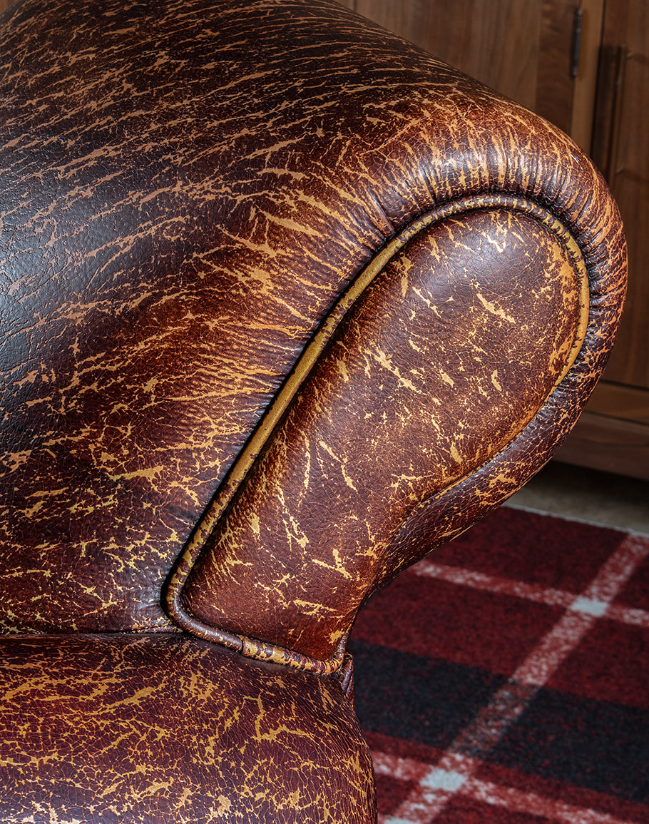 Classic Leather Cigar Chair