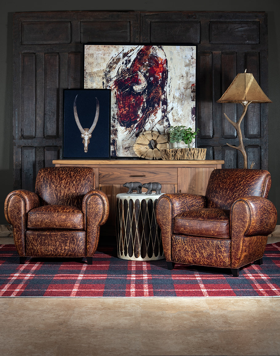 Classic Leather Cigar Chair