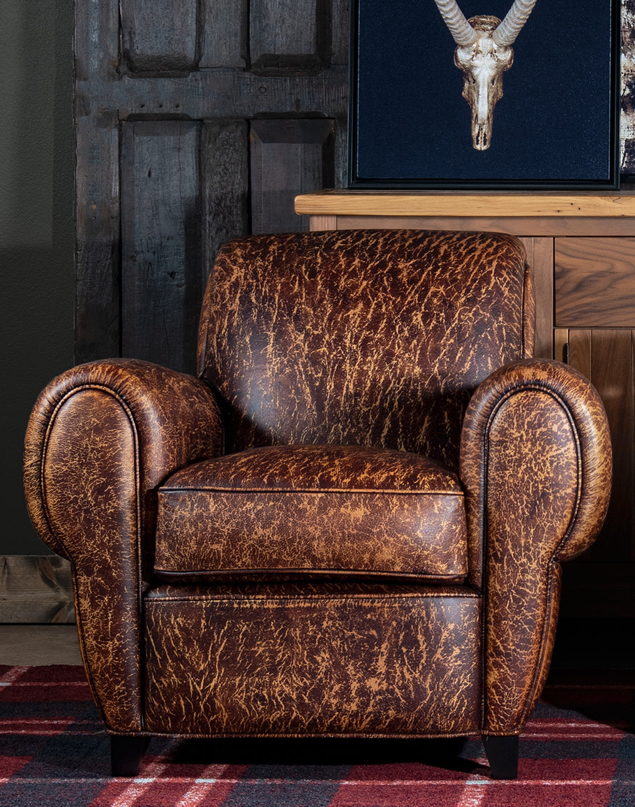 Classic Leather Cigar Chair