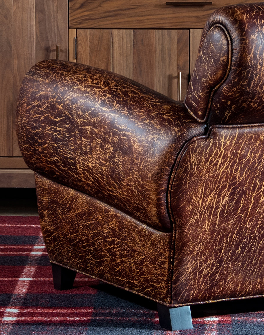Classic Leather Cigar Chair