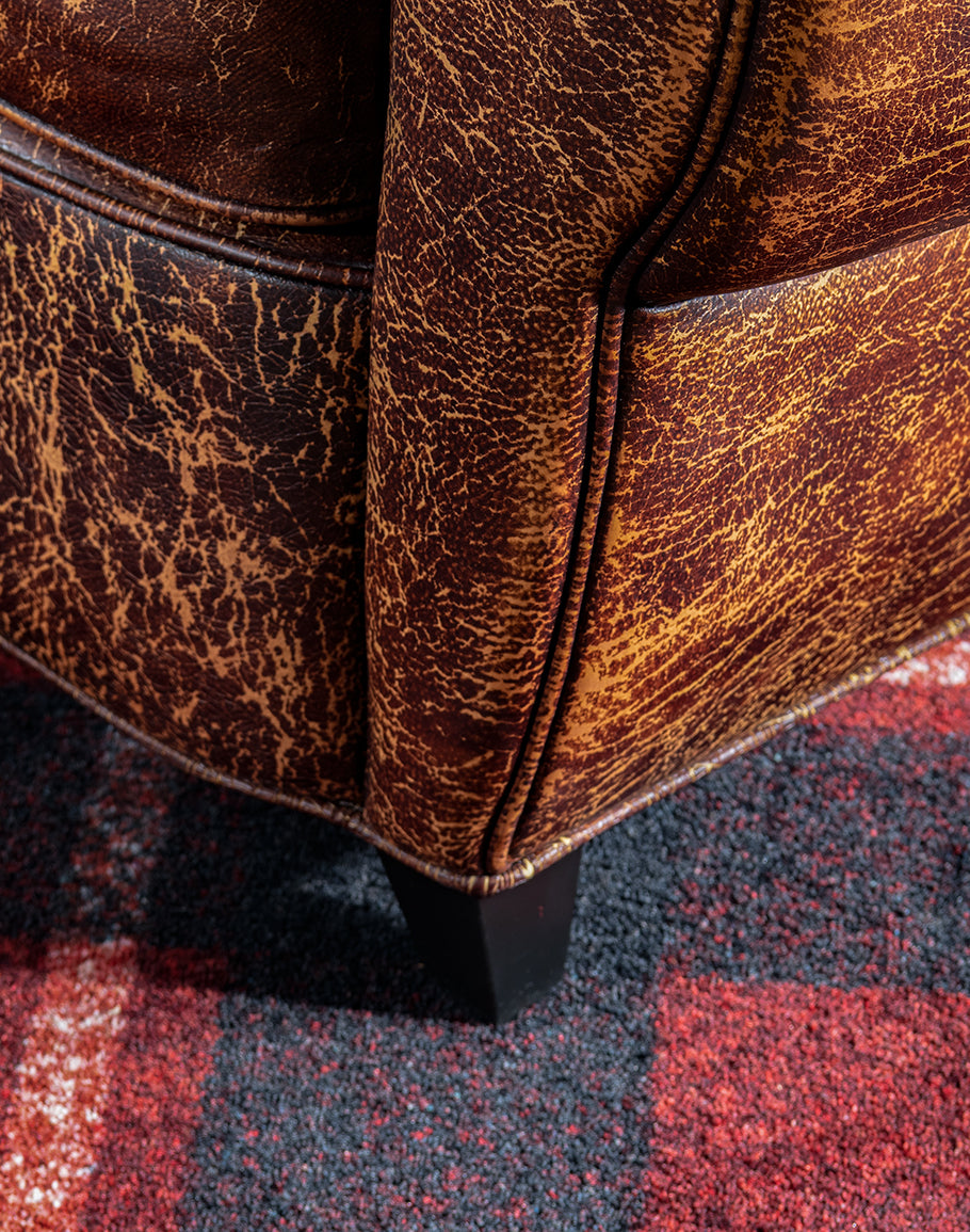 Classic Leather Cigar Chair