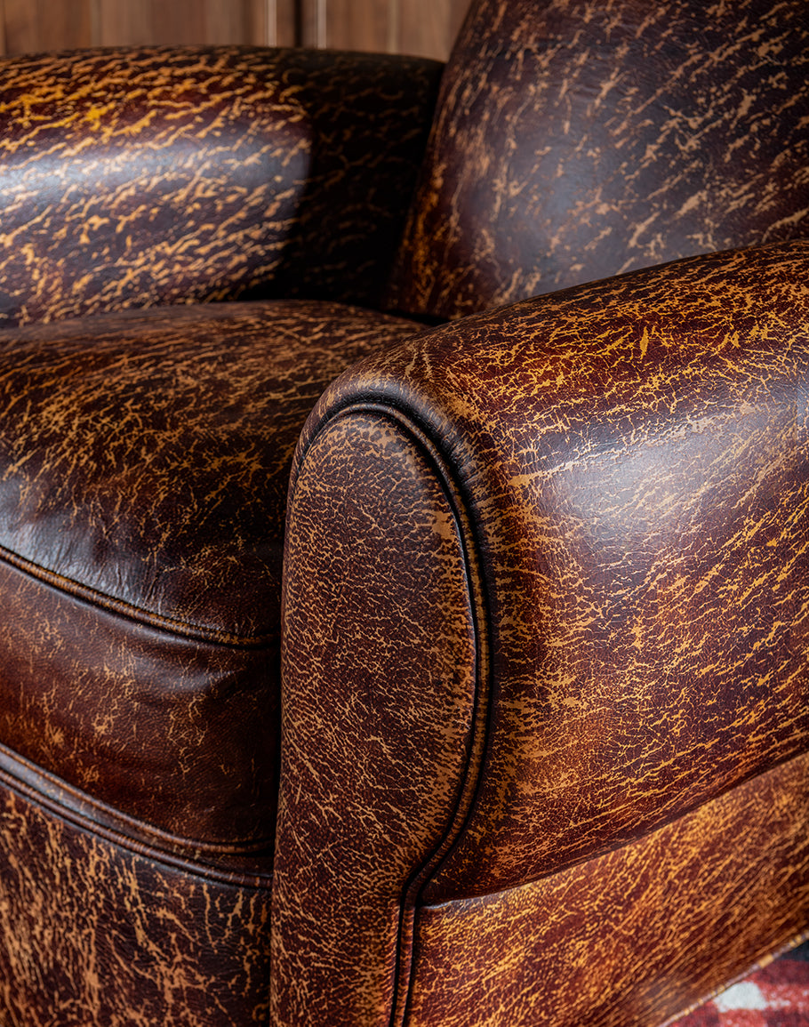 Classic Leather Cigar Chair