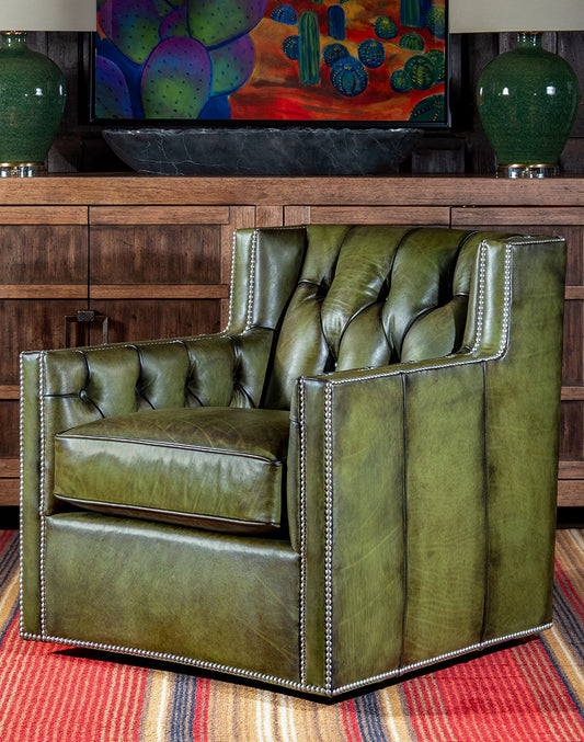 Ellis Olive Swivel Chair