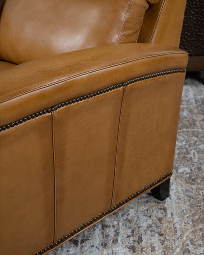 Revolver Saddle Leather Recliner