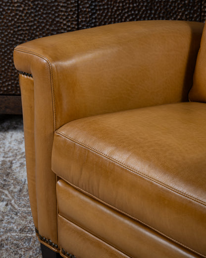 Revolver Saddle Leather Recliner