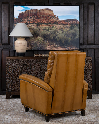 Revolver Saddle Leather Recliner