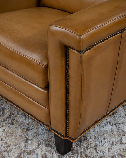Revolver Saddle Leather Recliner